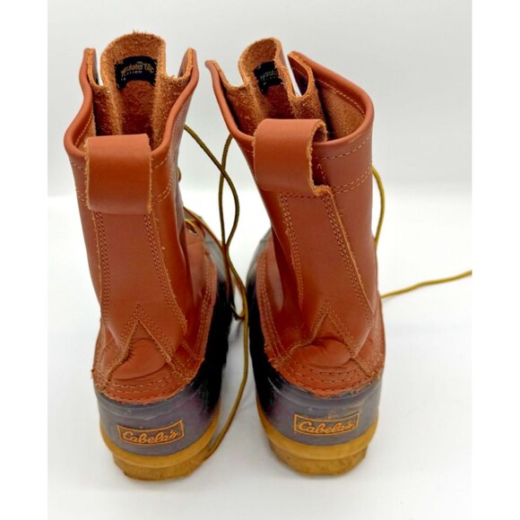 Cabelas Mens Size 11 Brown Thinsulate Ultra Liner Winter Snow Duck Boots 83-0497 - Picture 3 of 8